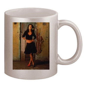 Salma Hayek 11oz Metallic Silver Mug