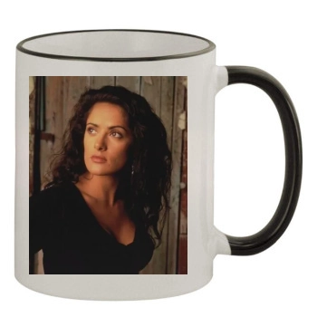 Salma Hayek 11oz Colored Rim & Handle Mug