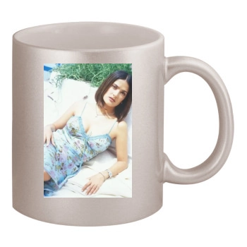 Salma Hayek 11oz Metallic Silver Mug