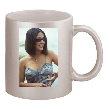 Salma Hayek 11oz Metallic Silver Mug