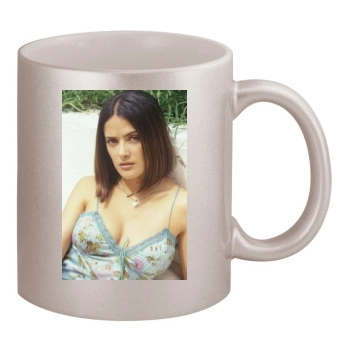 Salma Hayek 11oz Metallic Silver Mug