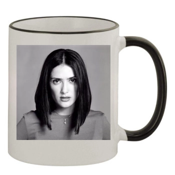 Salma Hayek 11oz Colored Rim & Handle Mug