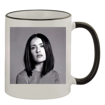 Salma Hayek 11oz Colored Rim & Handle Mug