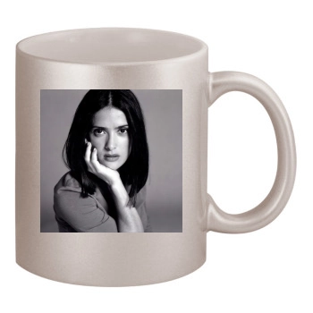 Salma Hayek 11oz Metallic Silver Mug