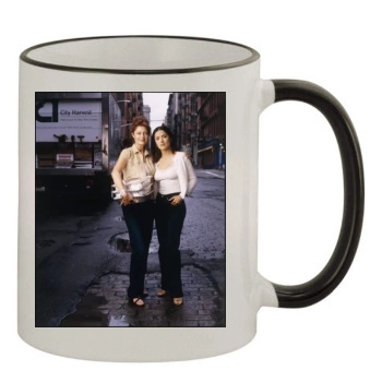 Salma Hayek 11oz Colored Rim & Handle Mug