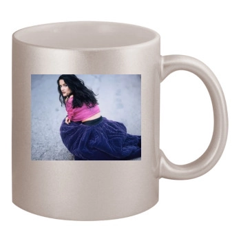 Salma Hayek 11oz Metallic Silver Mug