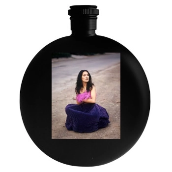 Salma Hayek Round Flask