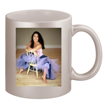 Salma Hayek 11oz Metallic Silver Mug