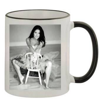 Salma Hayek 11oz Colored Rim & Handle Mug