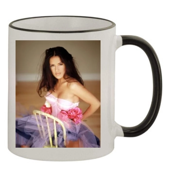 Salma Hayek 11oz Colored Rim & Handle Mug