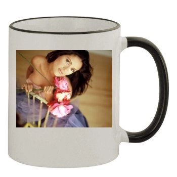 Salma Hayek 11oz Colored Rim & Handle Mug