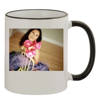 Salma Hayek 11oz Colored Rim & Handle Mug