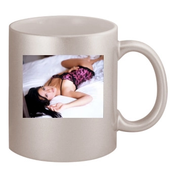 Salma Hayek 11oz Metallic Silver Mug