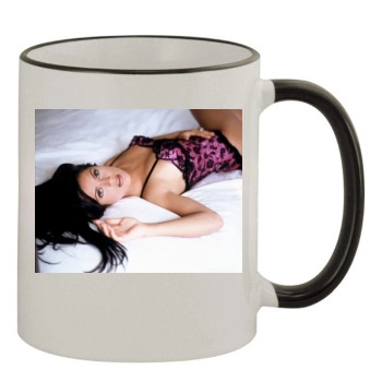 Salma Hayek 11oz Colored Rim & Handle Mug