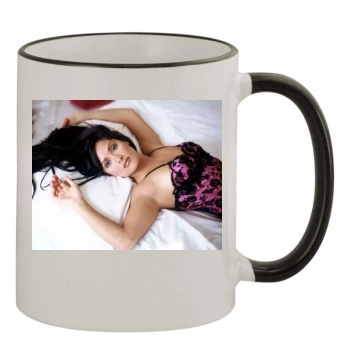 Salma Hayek 11oz Colored Rim & Handle Mug