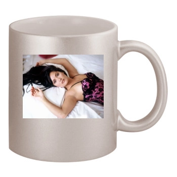 Salma Hayek 11oz Metallic Silver Mug