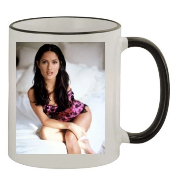 Salma Hayek 11oz Colored Rim & Handle Mug