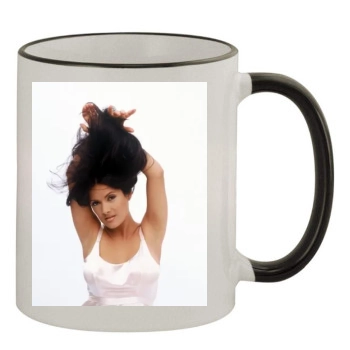 Salma Hayek 11oz Colored Rim & Handle Mug