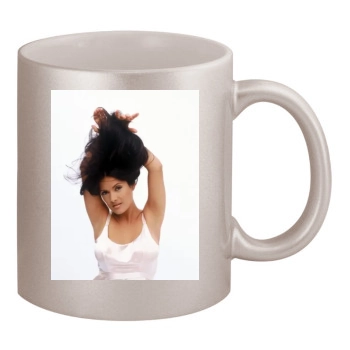 Salma Hayek 11oz Metallic Silver Mug