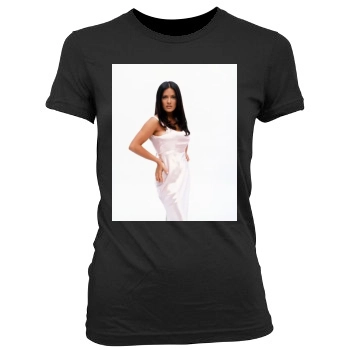 Salma Hayek Women's Junior Cut Crewneck T-Shirt