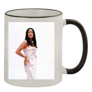 Salma Hayek 11oz Colored Rim & Handle Mug