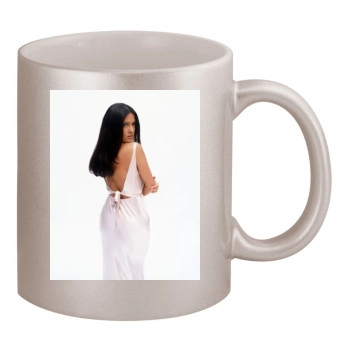 Salma Hayek 11oz Metallic Silver Mug