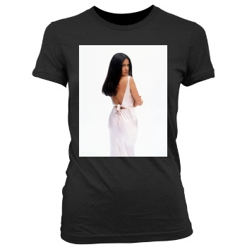 Salma Hayek Women's Junior Cut Crewneck T-Shirt