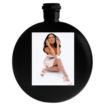 Salma Hayek Round Flask