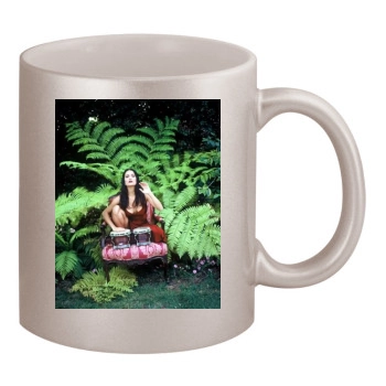 Salma Hayek 11oz Metallic Silver Mug