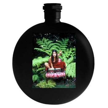 Salma Hayek Round Flask