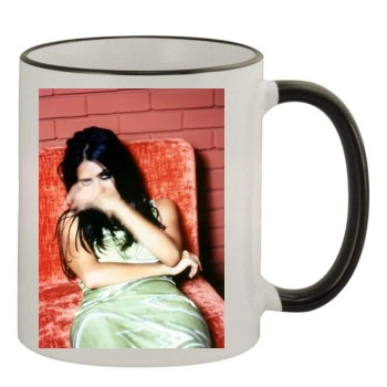 Salma Hayek 11oz Colored Rim & Handle Mug