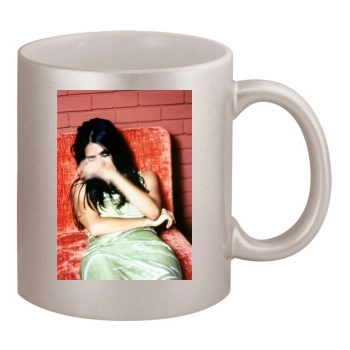 Salma Hayek 11oz Metallic Silver Mug