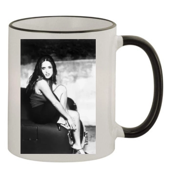 Salma Hayek 11oz Colored Rim & Handle Mug