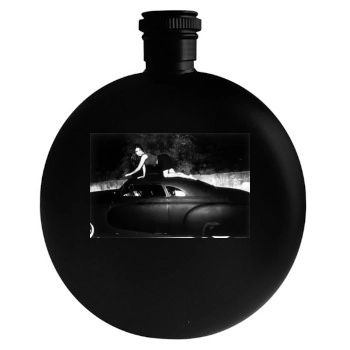 Salma Hayek Round Flask