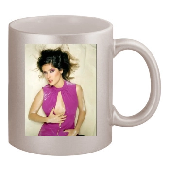 Salma Hayek 11oz Metallic Silver Mug