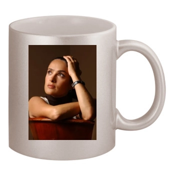 Salma Hayek 11oz Metallic Silver Mug