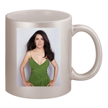 Salma Hayek 11oz Metallic Silver Mug