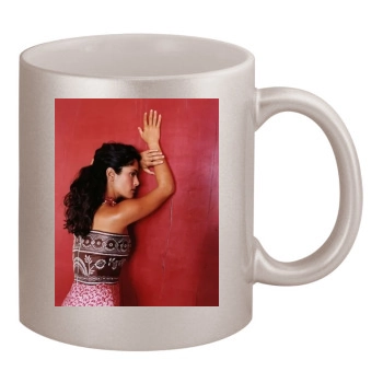 Salma Hayek 11oz Metallic Silver Mug