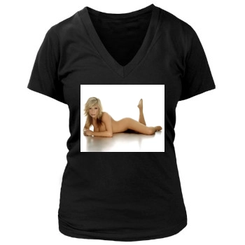 Samantha Fox Women's Deep V-Neck TShirt