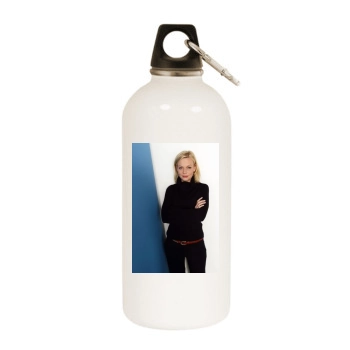 Samantha Mathis White Water Bottle With Carabiner