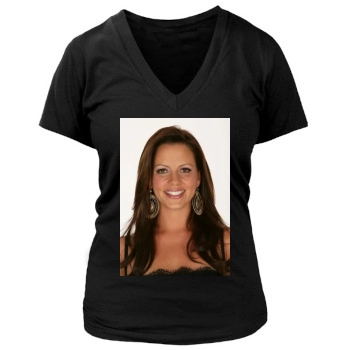 Sara Evans Women's Deep V-Neck TShirt