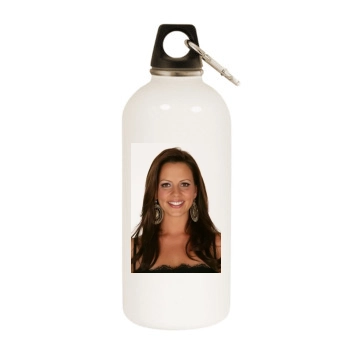 Sara Evans White Water Bottle With Carabiner