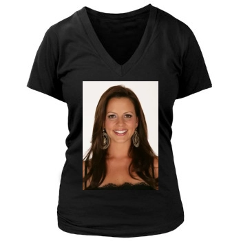 Sara Evans Women's Deep V-Neck TShirt