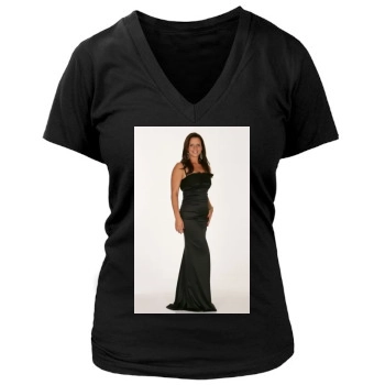 Sara Evans Women's Deep V-Neck TShirt