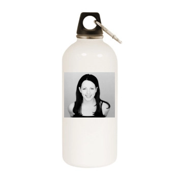 Sara Evans White Water Bottle With Carabiner