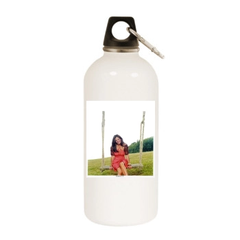 Sara Evans White Water Bottle With Carabiner