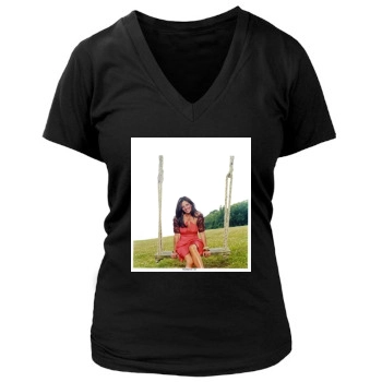 Sara Evans Women's Deep V-Neck TShirt