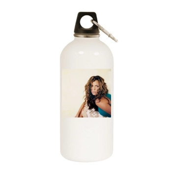 Sara Evans White Water Bottle With Carabiner