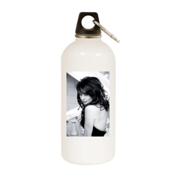 Sarah Brightman White Water Bottle With Carabiner