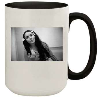 Sarah Brightman 15oz Colored Inner & Handle Mug